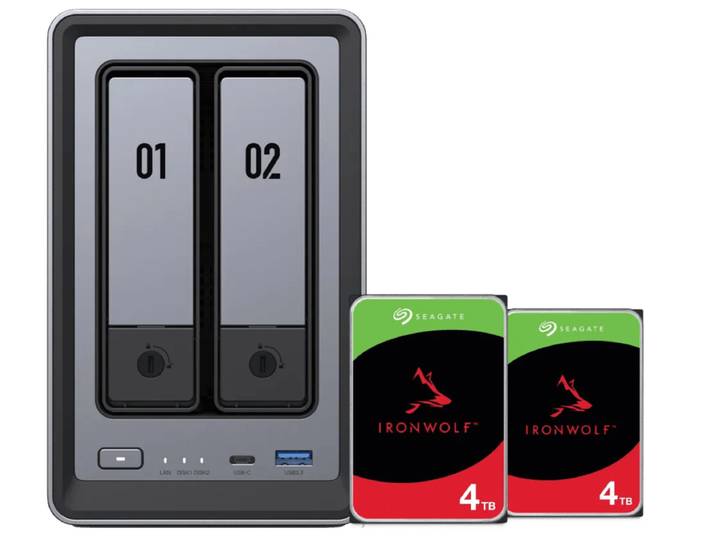 UGREEN NASync DXP2800 + Seagate Ironwolf 4TB Duo Pack