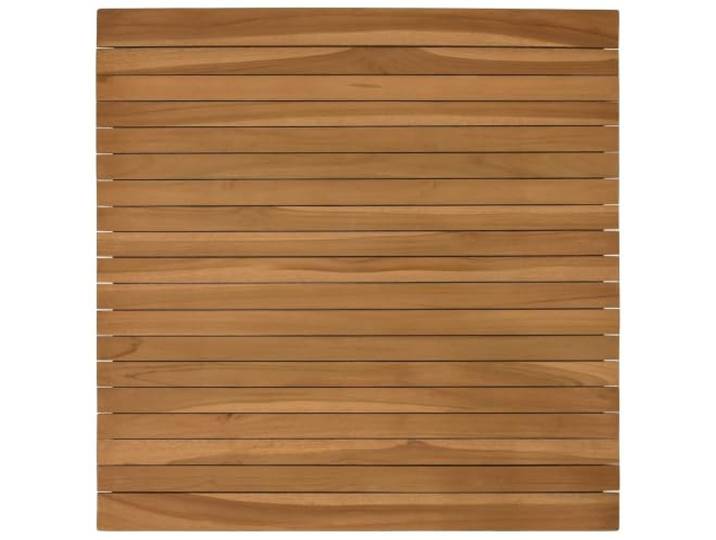 Makastle Tischplatte Arbeitsplatte Schreibtischplatte 70 x 70 x 3.5 cm Quadratisch Massives Teakholz