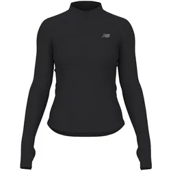 New Balance, Damen, Funktionsshirt, NB Harmony Half Zip (S), Schwarz