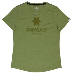 Saysky Damen Logo Combat T-Shirt grün