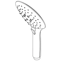 HSK Ersatzteile Handbrause, Chrom, E98520-30-41 E98520-30-41