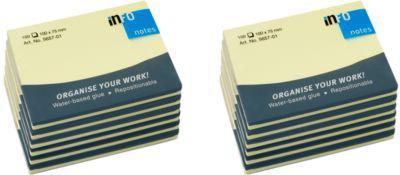 INFO Haftnotizen, 100 mm x 75 mm, 12 x 100 Blatt
