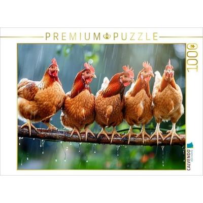 CALVENDO Puzzle Wir beherrschen die Hackordnung auf dem Ast | 1000 Teile Lege-Größe 64x48cm Foto-Puzzle für glückliche Stunden, Sonstige von ,