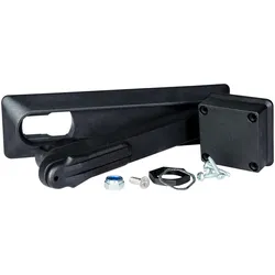 f-tronic 7160212 Einfachschwenkhebel ZSASBG-1, mit Zylinderabdeckung, sw ZSASBG1