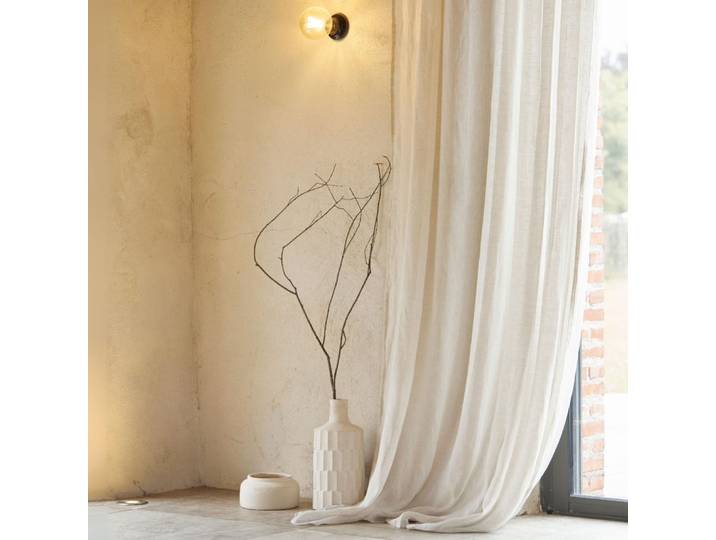 Rideau voilage 100% lin fluide lin 140x260 cm