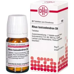 RHUS TOXICODENDRON D 6 80 St Tabletten