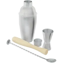 Point Virgule, Bar Zubehör, Cocktailset - 4-Delig - Met barlepel, maatje, stamper & cobbler shaker (Cocktail Set)