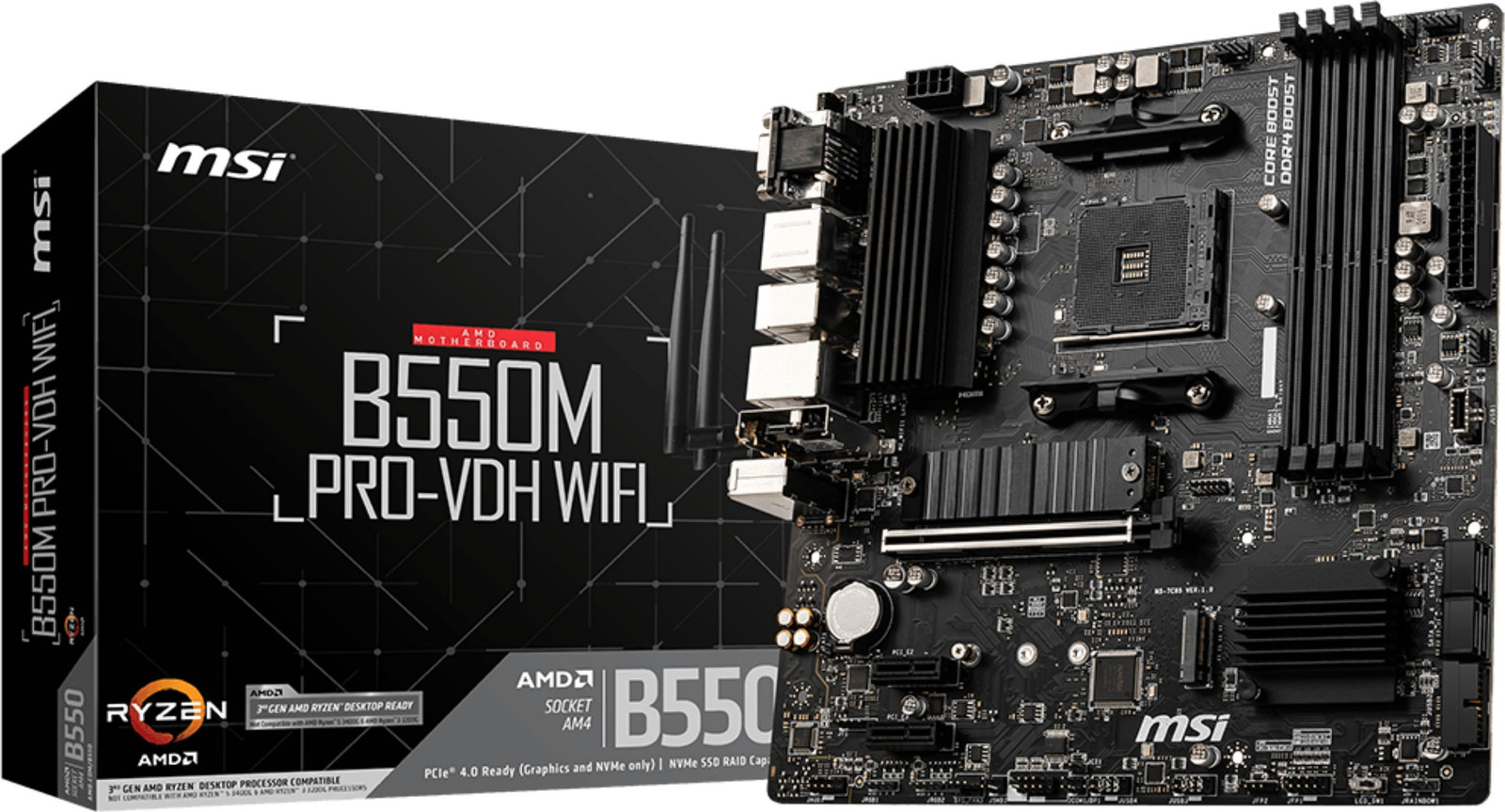 MSI B550M PRO-VDH WIFI Motherboard
