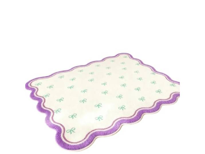 EnxJire Unregelmäßig geformter Schlafzimmerdekor-Teppich Großflächige Teppiche, flauschige weiche Nachttisch-Bodenmatte, dicker Plüsch-Garderobenteppich(E,160x230cm)
