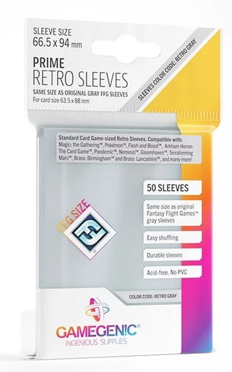 Gamegenic GG : 50 Sleeves Standard Prime Retro