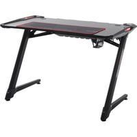Gaming Desk MASTER LED, Gaming-Tisch schwarz