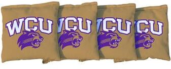 Skip's Garage Western Carolina WCU Catamounts Gold Cornhole Bags