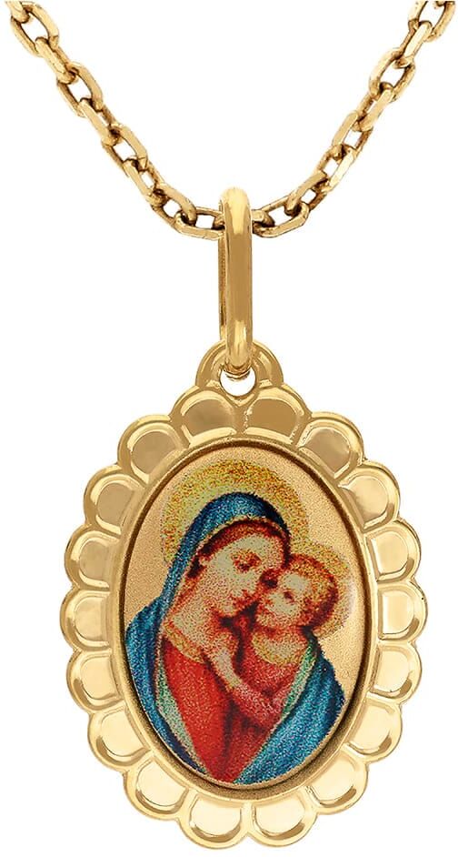 Kettenanhänger LADY, gold (gelbgold 375), Schmuckanhänger, Damen, Gelbgold 375, Kettenanhänger