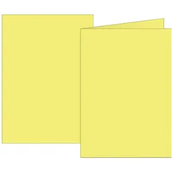 5x Brunnen, Kopierpapier, Doppelkarten A6 160g gelb VE=10 Karten (A6, 160 g/m2)