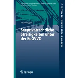 Seeprivatrechtliche Streitigkeiten unter der EuGVVO, Fachbücher von Philipp Egler