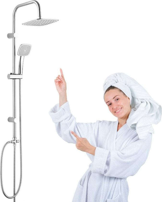 Kuchinox Douchekolom Chroom 100 cm Wandmontage