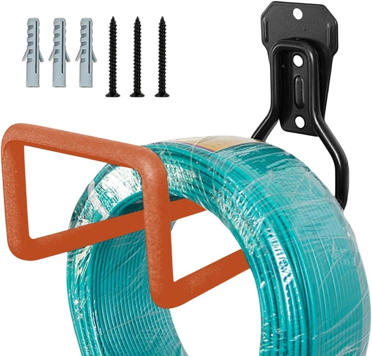 Garage Haken Muurhanger Gereedschap Oranje 197 x 135 cm