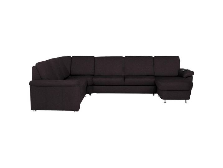 Beldomo System Wohnlandschaft, Anthrazit, Metall, 6-Sitzer, U-Form, 336x240 cm, Typenauswahl, Fußauswahl, Stoffauswahl, seitenverkehrt erhältlich, Hocker individuell planbar, Wohnzimmer, Sofas & Couches, Wohnlandschaften, Wohnlandschaft U-Form