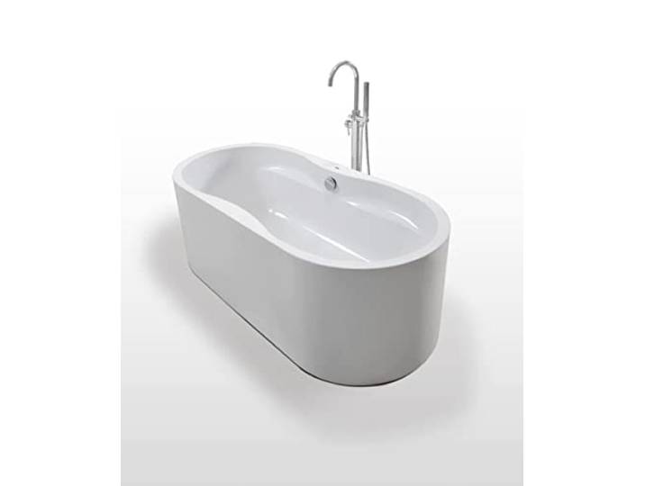 Luxus Design Badewanne Freistehende Wanne LIVERPOOL aus hochwertigem Acryl 170x80x60 cm Made in EU