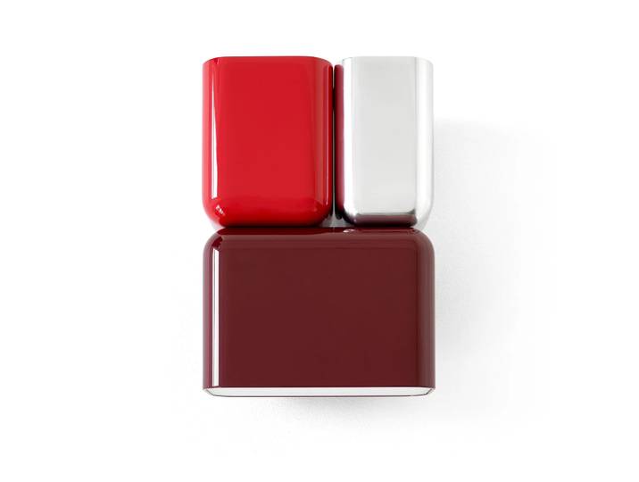 &Tradition Applique murale Tabata LN10 Dark burgundy-vermilion red