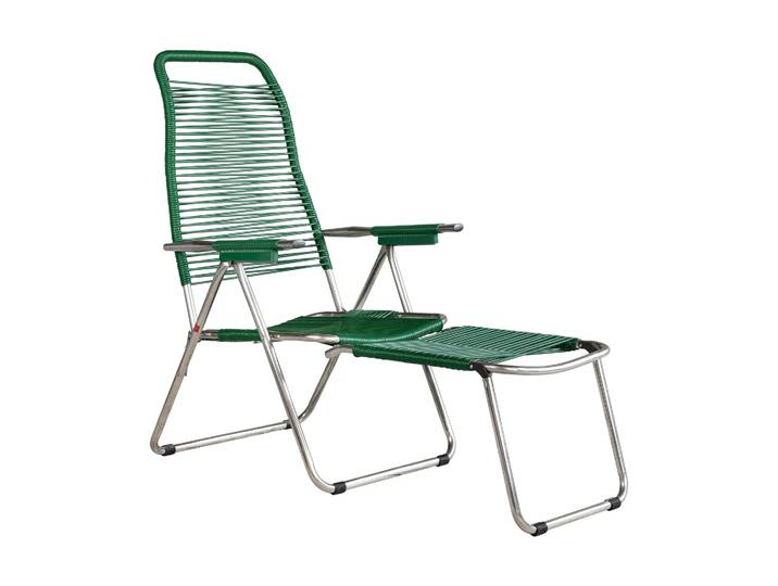 Fiam Chaise longue Spaghetti avec repose‑pieds Green