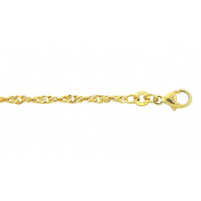 Goldarmband ADELIA´S "Damen 333 Gold Singapur Armband 18,5 cm Ø 2,4 mm", gold, Armbänder, Damen, 18,5, Gelbgold 333 Gold, Gelbgold 333, Gold, Goldarmband, Goldschmuck für Damen