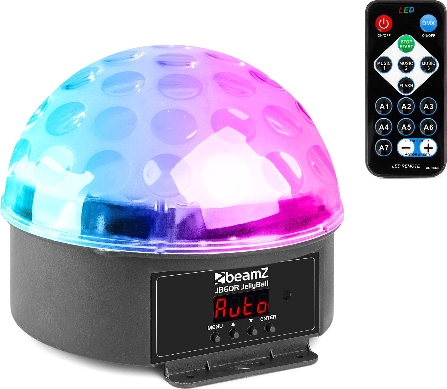 Beamz Jb60r Jelly Ball Dmx Led 6 Farben