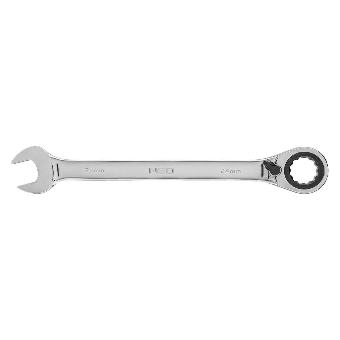 Neo Ringschlüssel (Ratschen-Maulschlüssel mit Schalter 24 mm) (24 mm) (09-336)