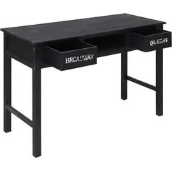vidaXL Konsolentisch Schwarz 110 x 45 x 76 cm Holz