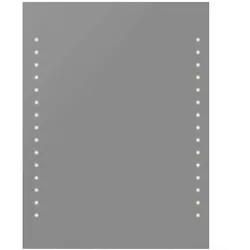 vidaXL Badspiegel mit LED-Leuchten 60×80 cm