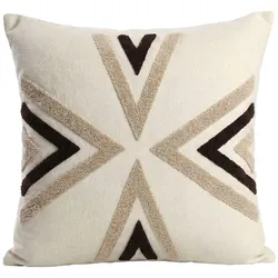 DEKOKISSEN Nordic Arrow Beige 45x45 cm mit Füllung