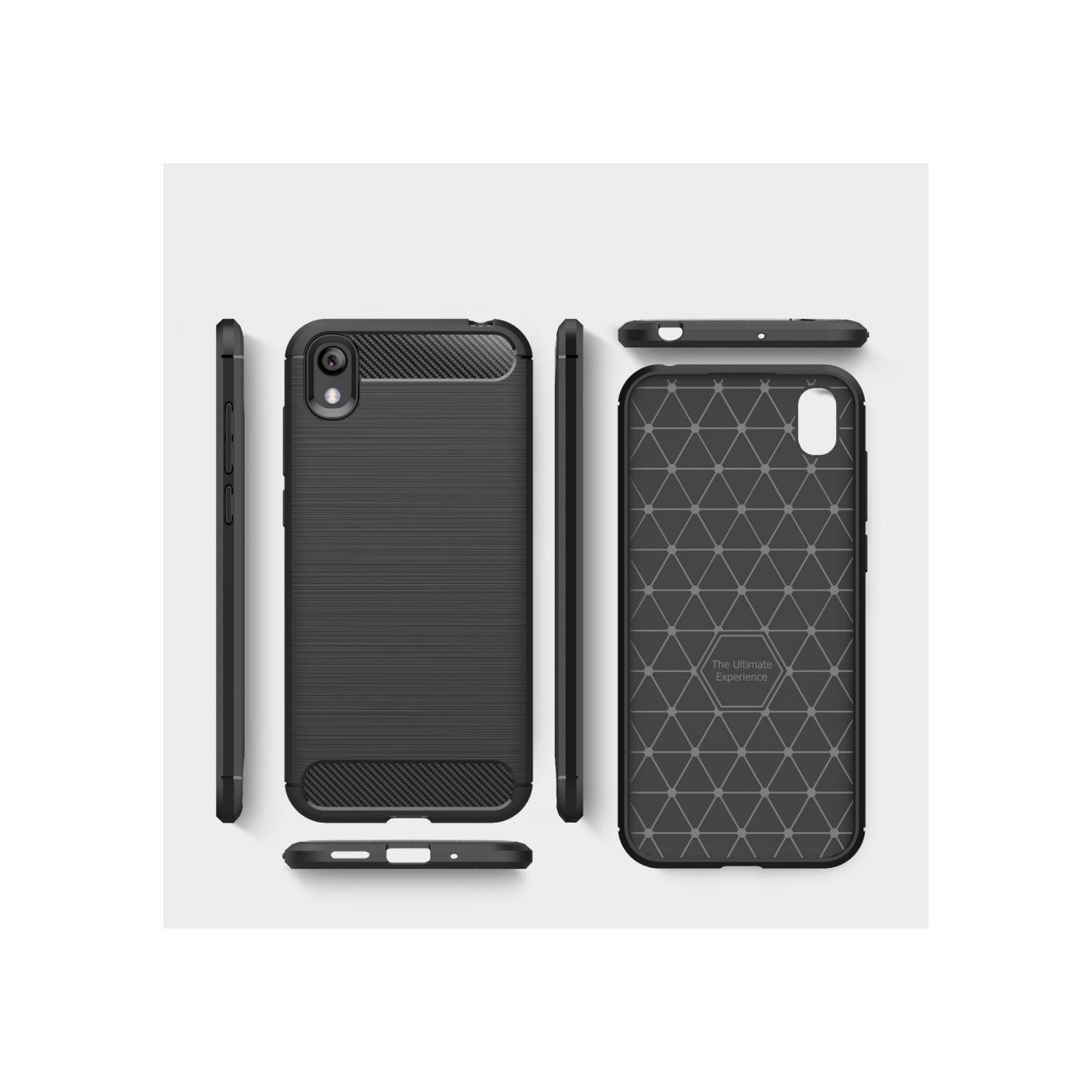 Screenguard Huawei Y5 2019 Hülle Carbon Brushed Soft TPU (Huawei Y5 (2019)) (00025277)