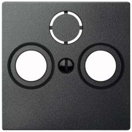 Merten Plaque centrale anthracite pour prise antenne 297514 (297514)