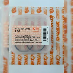2x STIHL original Kolbenringe 11300343003 37x1,2mm MS170 MS171 MS192 T TC C