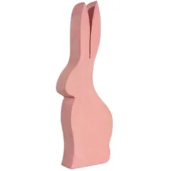 Farbiger Holz Hase Pappel Stefan pink 40 cm