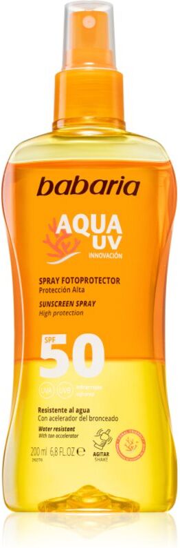Babaria Sun Aqua UV spray solaire SPF 50 200 ml