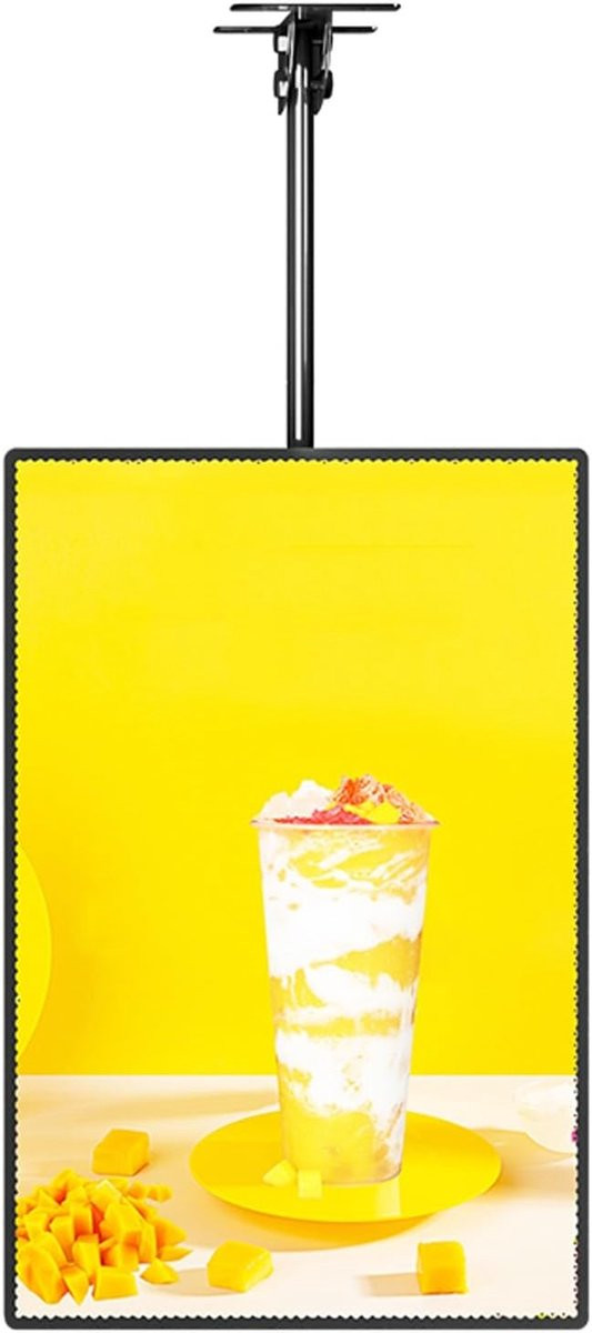 LED Poster Frame Lichtbak Display Zwart 50x70 cm met Aluminium Frame en Glas