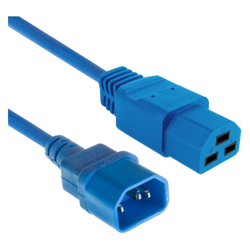 ACT Powercord C14 - C21 IEC60320 blue 2 m (2 m) (AK5382)