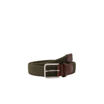 Flechtgürtel LLOYD MEN’S BELTS "Lloyd Belts Herrengürtel 0238", Jungen, Gr. 105, grün (oliv), Kunstfaser, Gürtel