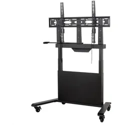 B-Tech BT8568/B mobiler elektrischer Monitorständer bis 86 Zoll, schwarz