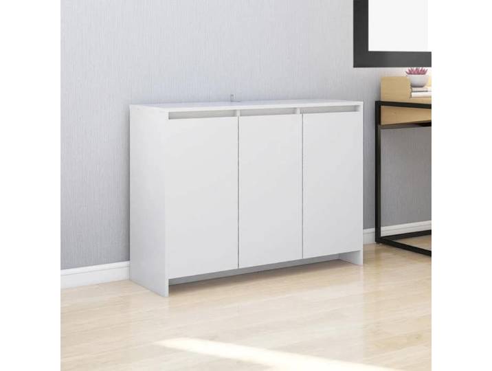 SALE 2025 Meuble bas bahut vaisselier - Buffet Blanc 102x33x75 cm - bois d'ingénierie 33 Kg 1614