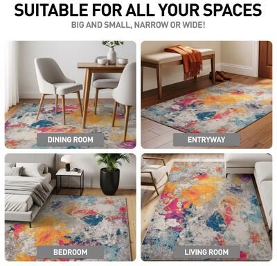 World Rug Gallery Abstract Contemporary Area Rug