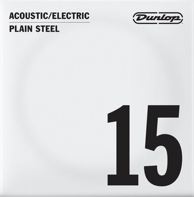 Dunlop Plain Steel Single String 015