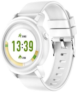 Inspired Deals "DK02 Smart Fitness Tracker With 1.3"" IPS Display, Heart Rate Monitor Watch & IP67 Waterproof white"