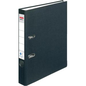 Herlitz maX.file nature plus 10841625 Ordner, A4, schmal, Karton, schwarz, 5cm