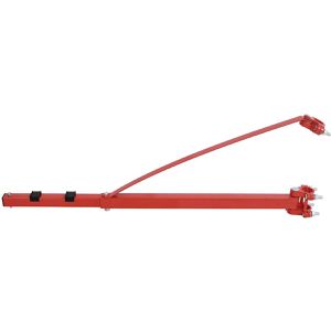 vidaXL Seilwinden-Schwenkarm 146502, bis 600 kg Tragkraft, Auszugslänge 1100 mm, Rohrbefestigung