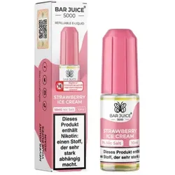 Strawberry Ice Cream NicSalt Liquid by Bar Juice 5000 10ml / 10mg
