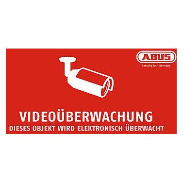 Abus Warnschild Videoüberwachung, 200x100 mm (MOTH10000)