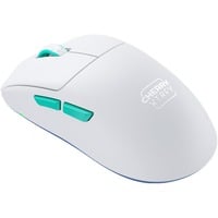 XTRFY M68 Wireless, Gaming-Maus weiß/türkis