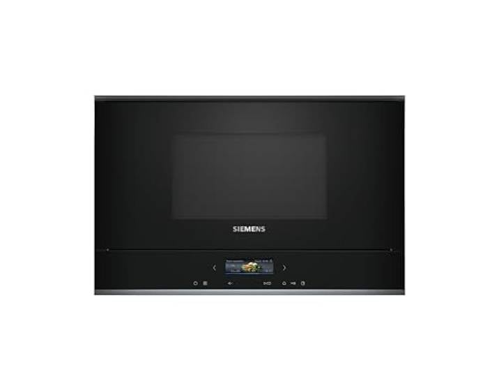 Siemens iQ700 Einbau-Mikrowelle mit Grill Schwarz 594 x 382 cm BE732L1B1